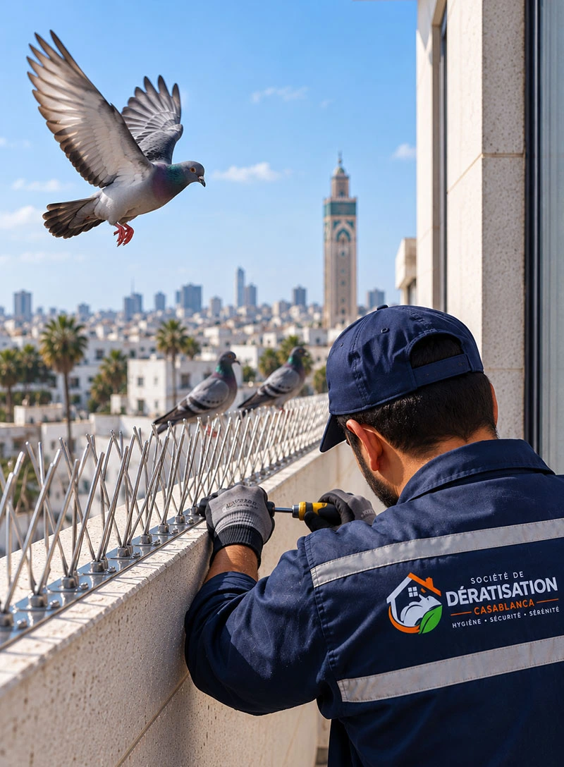 Dépigeonnage et anti-pigeons à Casablanca